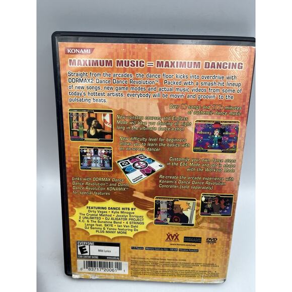 DDRMAX2 - Dance Dance Revolution (Sony PlayStation 2, PS2, 2003) - Tested - Picture 2 of 5